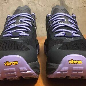 ALTRA OLYMPUS 5 Womens Trail Running Shoes Size 8 BLACK/PURPLE Vibram NO BOX EUC